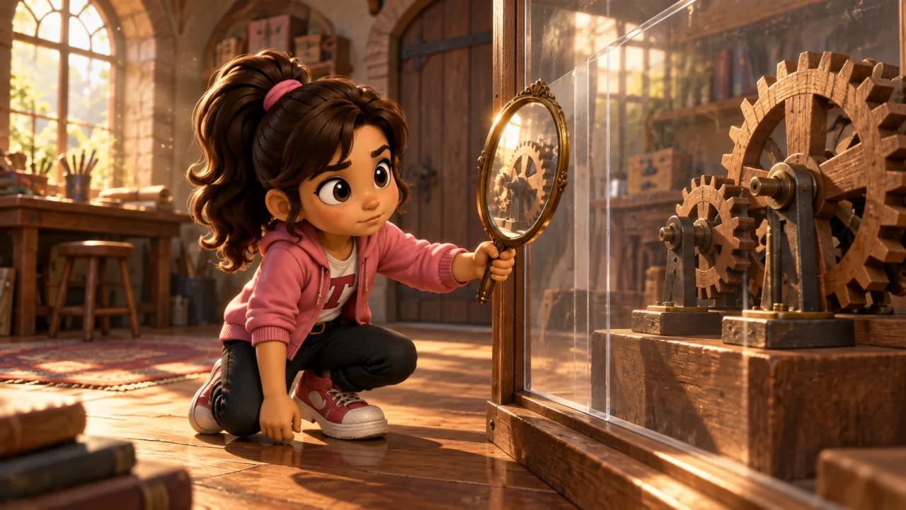 tya holds a vivid mirror behind a boundary so its reflection cannot replace the real mechanism.