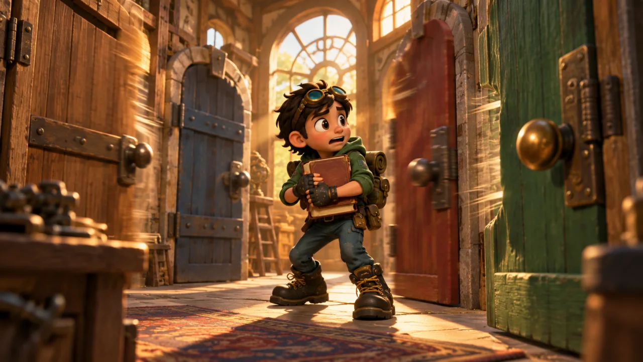 link holds one famous book as several unrelated funding doors close around it.